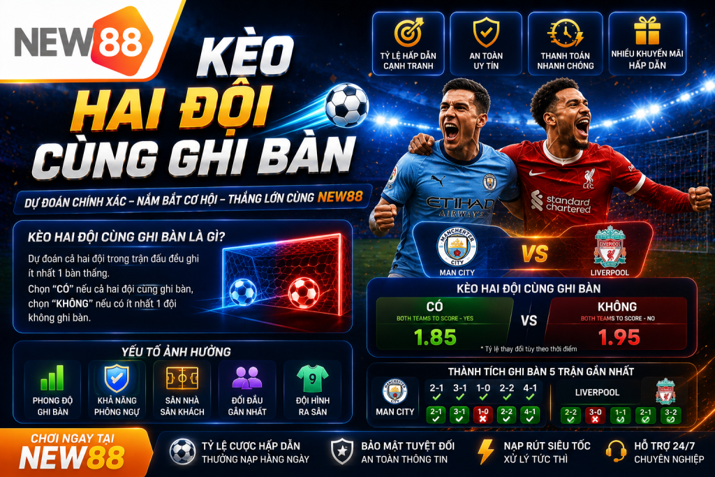 Kèo Hai Đội Cùng Ghi Bàn Là Gì? Cách Đọc Kèo Chi Tiết - vaxon.dev